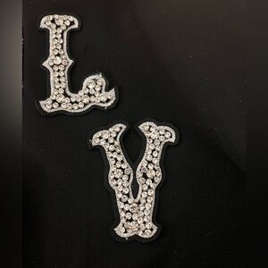 Fabulous Crystal Embellished Letter Patches